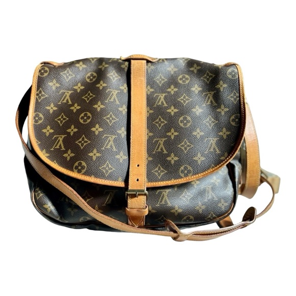 Louis Vuitton Vintage Monogram Saumur 35 w/ COA - Picture 1 of 15